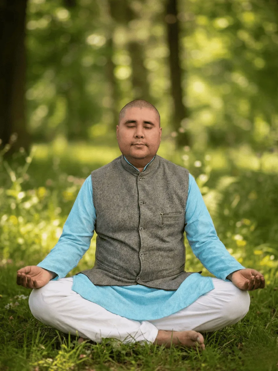 Hitesh Chhabra in meditation